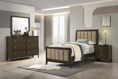 Wilkes Dark Cocoa 4-piece Twin Bedroom Set from Coaster - Luna Furniture