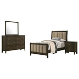 Wilkes 4-piece Twin Bedroom Set Dark Cocoa from Coaster - Luna Furniture