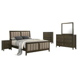 Wilkes Dark Cocoa 5-Piece California King Bedroom Set from Coaster - Luna Furniture