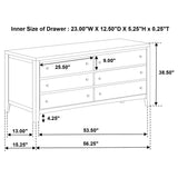 Wilkes 5-piece Full Bedroom Set Dark Cocoa from Coaster - Luna Furniture