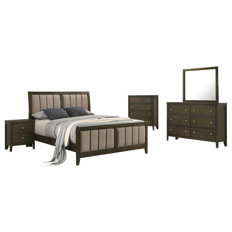 Wilkes Dark Cocoa 5-piece Queen Bedroom Set from Coaster - Luna Furniture