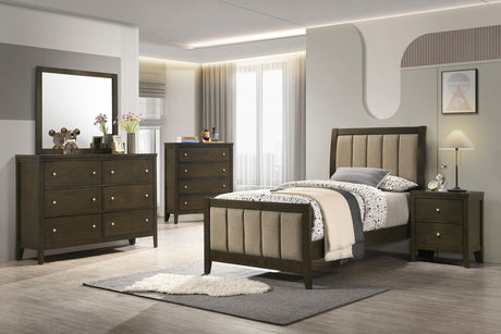 Wilkes Dark Cocoa 5-piece Twin Bedroom Set from Coaster - Luna Furniture