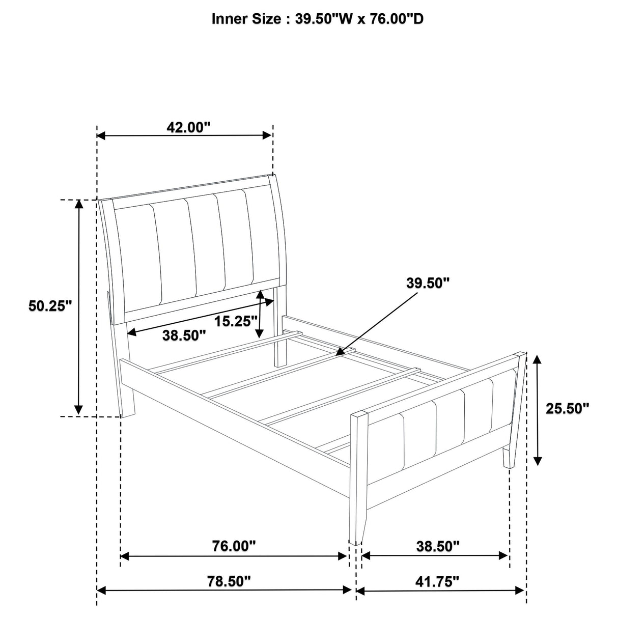 Wilkes 5-piece Twin Bedroom Set Dark Cocoa from Coaster - Luna Furniture
