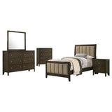 Wilkes 5-piece Twin Bedroom Set Dark Cocoa from Coaster - Luna Furniture