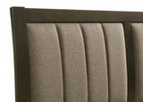 Wilkes Dark Cocoa Upholstered Queen Bed from Coaster - Luna Furniture