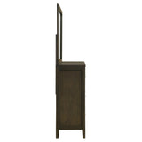 Wilkes 6-drawer Dresser and Mirror Dark Cocoa from Coaster - Luna Furniture