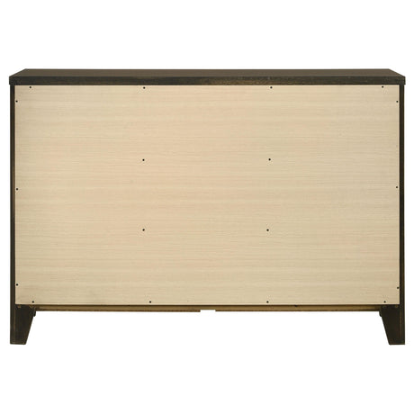 Wilkes Dark Cocoa 6-Drawer Dresser from Coaster - Luna Furniture