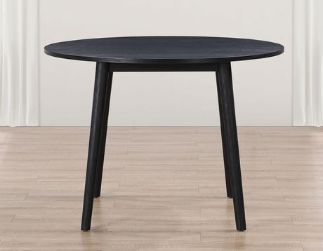 Willow 42″ Round Dining Table, Black from Steve Silver - Luna Furniture