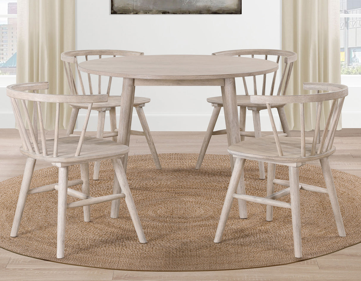 Willow 42″ Round Dining Table, Tan from Steve Silver - Luna Furniture