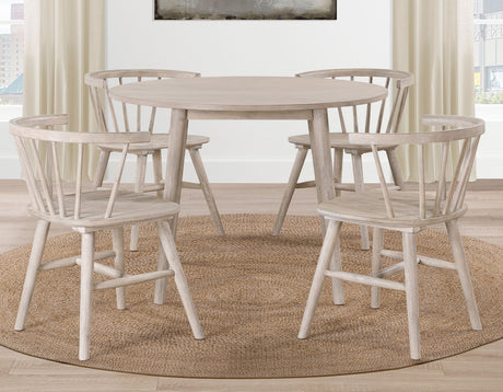 Willow 42″ Round Dining Table, Tan from Steve Silver - Luna Furniture
