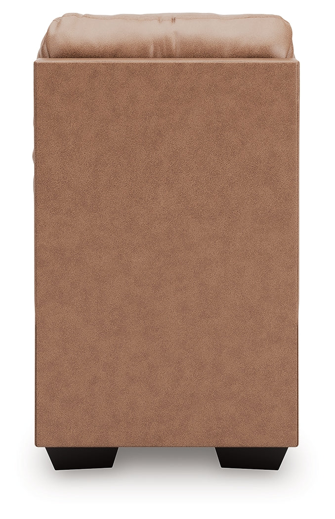 WillowBend Caramel Armless Chair from Ashley - Luna Furniture