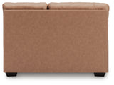WillowBend Caramel Left-Arm Facing Loveseat from Ashley - Luna Furniture