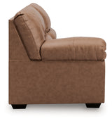 WillowBend Caramel Left-Arm Facing Loveseat from Ashley - Luna Furniture