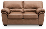 WillowBend Caramel Loveseat from Ashley - Luna Furniture