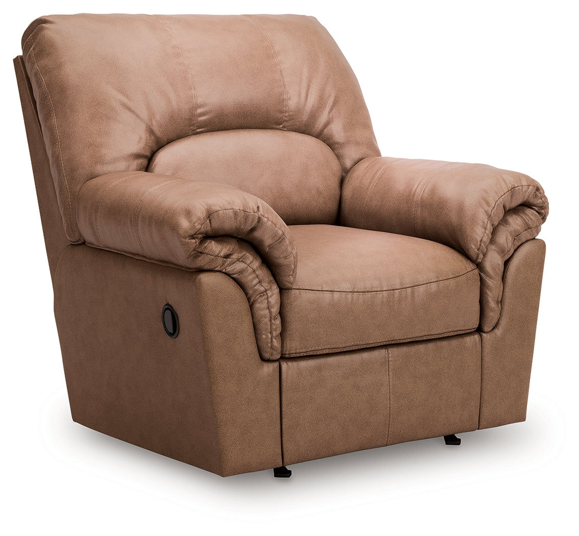 WillowBend Caramel Recliner from Ashley - Luna Furniture