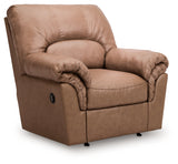 WillowBend Caramel Recliner from Ashley - Luna Furniture