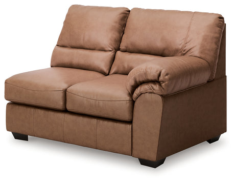 WillowBend Caramel Right-Arm Facing Loveseat from Ashley - Luna Furniture