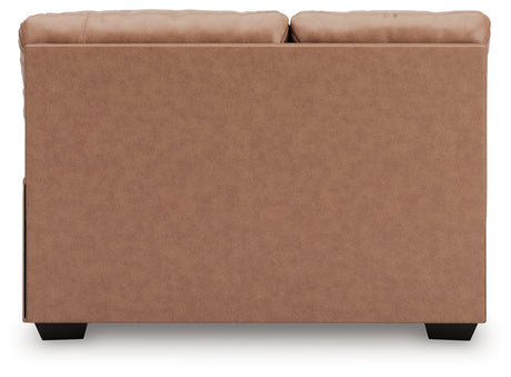 WillowBend Caramel Right-Arm Facing Loveseat from Ashley - Luna Furniture