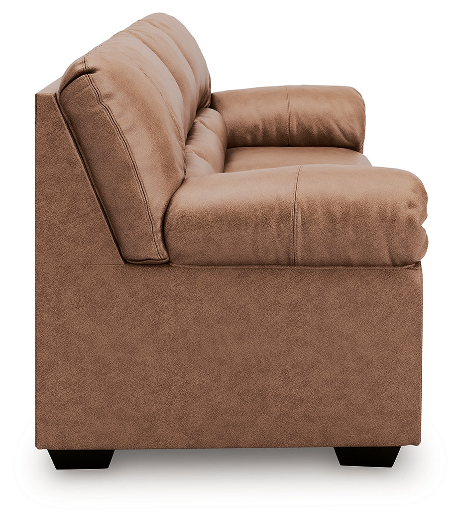 WillowBend Caramel Sofa and Loveseat from Ashley - Luna Furniture