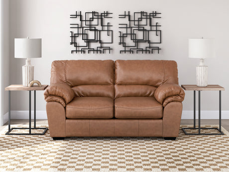 WillowBend Caramel Sofa and Loveseat from Ashley - Luna Furniture