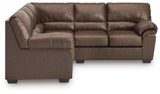 WillowBend Umber 2-Piece Sectional from Ashley - Luna Furniture