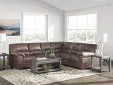 WillowBend Umber 3-Piece Sectional from Ashley - Luna Furniture