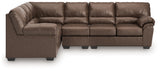 WillowBend Umber 3-Piece Sectional from Ashley - Luna Furniture