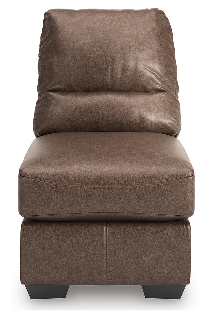 WillowBend Umber Armless Chair from Ashley - Luna Furniture