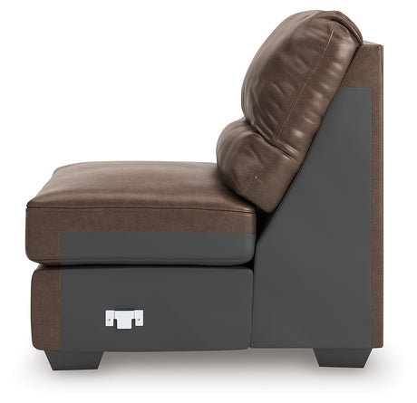 WillowBend Umber Armless Chair from Ashley - Luna Furniture