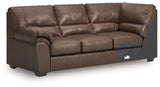 WillowBend Umber Left-Arm Facing Sofa with Corner Wedge from Ashley - Luna Furniture