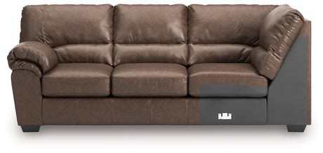 WillowBend Umber Left-Arm Facing Sofa with Corner Wedge from Ashley - Luna Furniture
