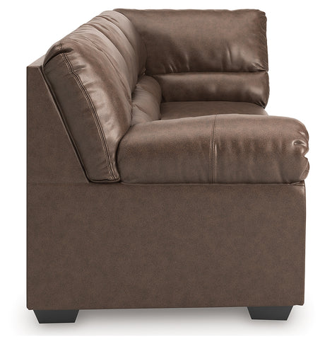 WillowBend Umber Left-Arm Facing Sofa with Corner Wedge from Ashley - Luna Furniture