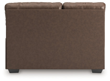 WillowBend Umber Right-Arm Facing Loveseat from Ashley - Luna Furniture