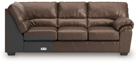 WillowBend Umber Right-Arm Facing Sofa with Corner Wedge from Ashley - Luna Furniture