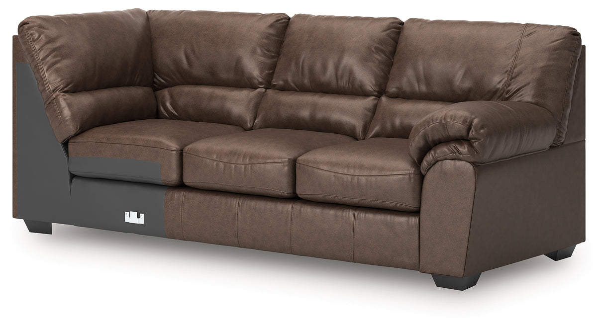 WillowBend Umber Right-Arm Facing Sofa with Corner Wedge from Ashley - Luna Furniture