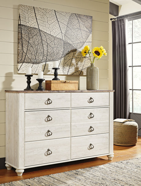 Willowton Dresser and 2 Nightstands from Ashley - Luna Furniture