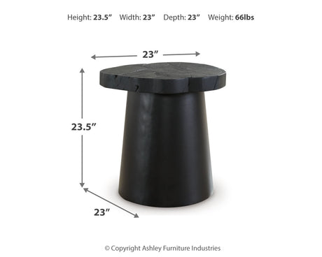Wimbell Coffee Table with 2 End Tables in Black from Ashley Furniture - Luna Furniture