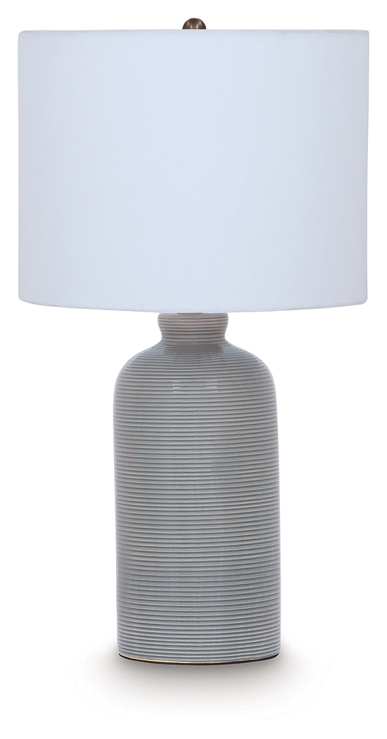 Wimlow Gray Blue Table Lamp from Ashley - Luna Furniture