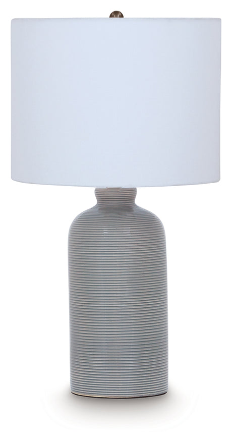 Wimlow Gray Blue Table Lamp from Ashley - Luna Furniture