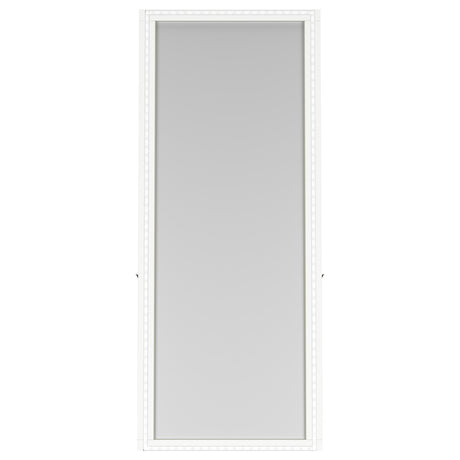Windrose White Full Length Floor Standing Tempered Mirror with LED Lighting from Coaster - Luna Furniture