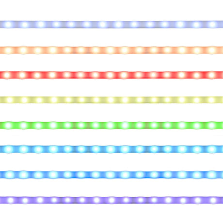 Windrose White Full Length Floor Standing Tempered Mirror with LED Lighting from Coaster - Luna Furniture