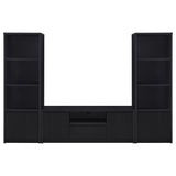 Winfield Black 3-Piece Entertainment Center 60-inch TV Stand from Coaster - Luna Furniture