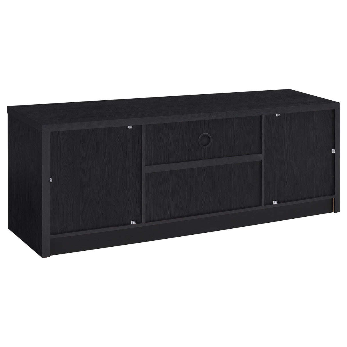 Winfield Black 3-Piece Entertainment Center 60-inch TV Stand from Coaster - Luna Furniture
