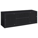 Winfield Black 3-Piece Entertainment Center 60-inch TV Stand from Coaster - Luna Furniture