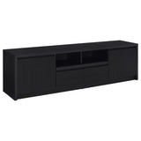 Winfield Black 3-Piece Entertainment Center 78-inch TV Stand from Coaster - Luna Furniture