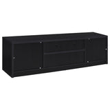 Winfield Black 3-Piece Entertainment Center 78-inch TV Stand from Coaster - Luna Furniture