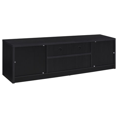 Winfield Black 3-Piece Entertainment Center 78-inch TV Stand from Coaster - Luna Furniture