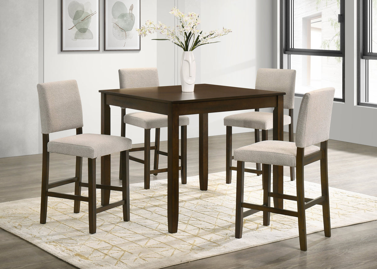 Winner Brown 5-Piece Counter Height Set from Happy Homes - Luna Furniture