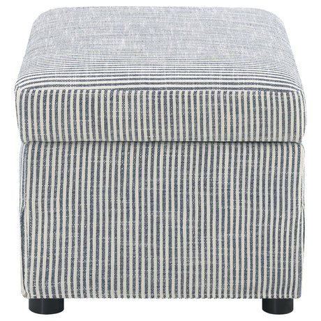 Winter Gray Upholstered Hydraulic Lift Top Storage Ottoman from Coaster - Luna Furniture