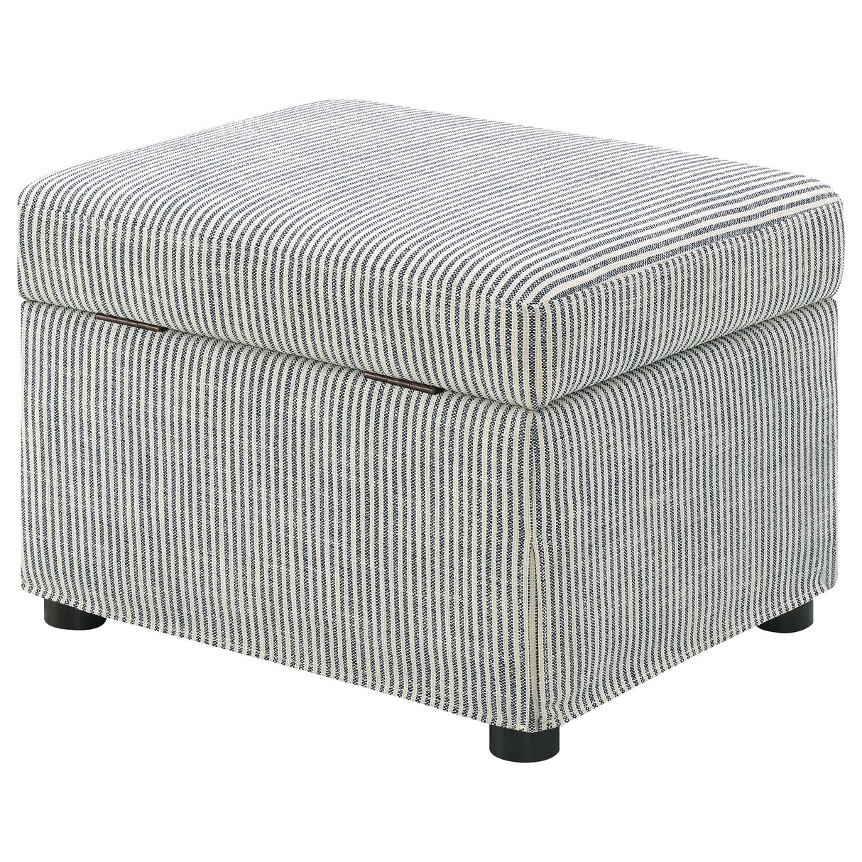 Winter Gray Upholstered Hydraulic Lift Top Storage Ottoman from Coaster - Luna Furniture